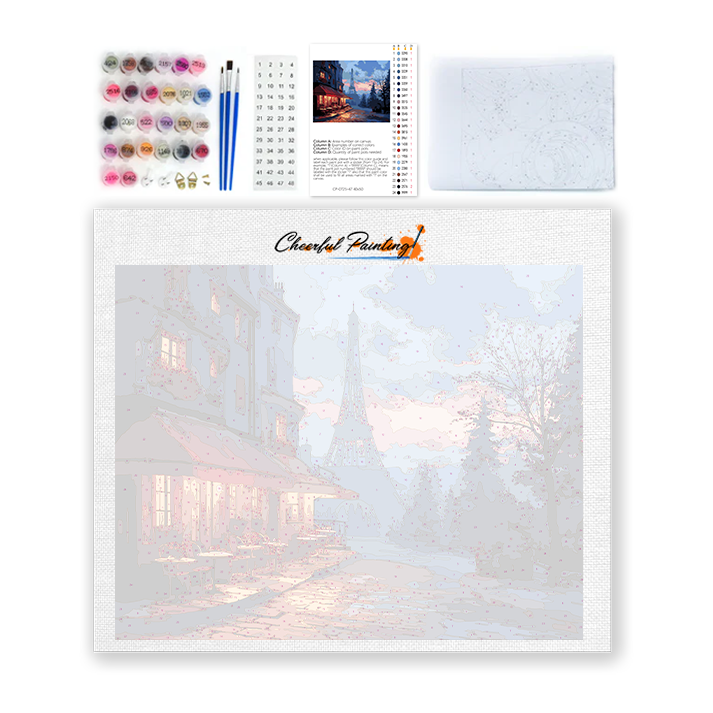 Wieczór w Paryżu – malowanie po numerach