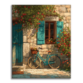 Zestaw Rower ogrodowy – malowanie po numerach - Cheerful Painting