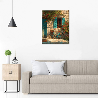 Rower ogrodowy – malowanie po numerach