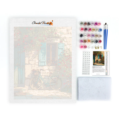 Rower ogrodowy – malowanie po numerach