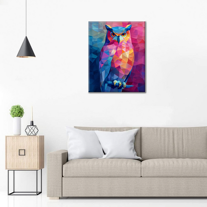 Geometryczna Sowa – Malowanie po numerach