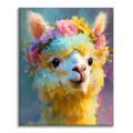 Zestaw Kwitnąca Lama – Malowanie po numerach - Cheerful Painting