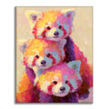 Zestaw Raccoon Stack – Malowanie po numerach - Cheerful Painting