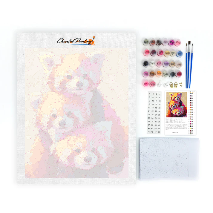 Raccoon Stack – Malowanie po numerach