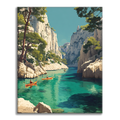 Zestaw Calanques of Cassis – malowanie po numerach - Cheerful Painting