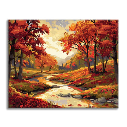 Jesienny Las – Malowanie po numerach