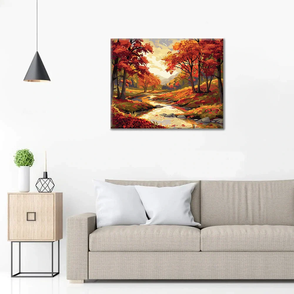 Jesienny Las – Malowanie po numerach