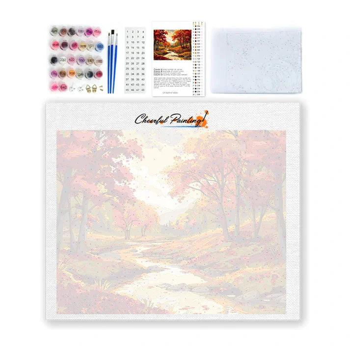 Jesienny Las – Malowanie po numerach