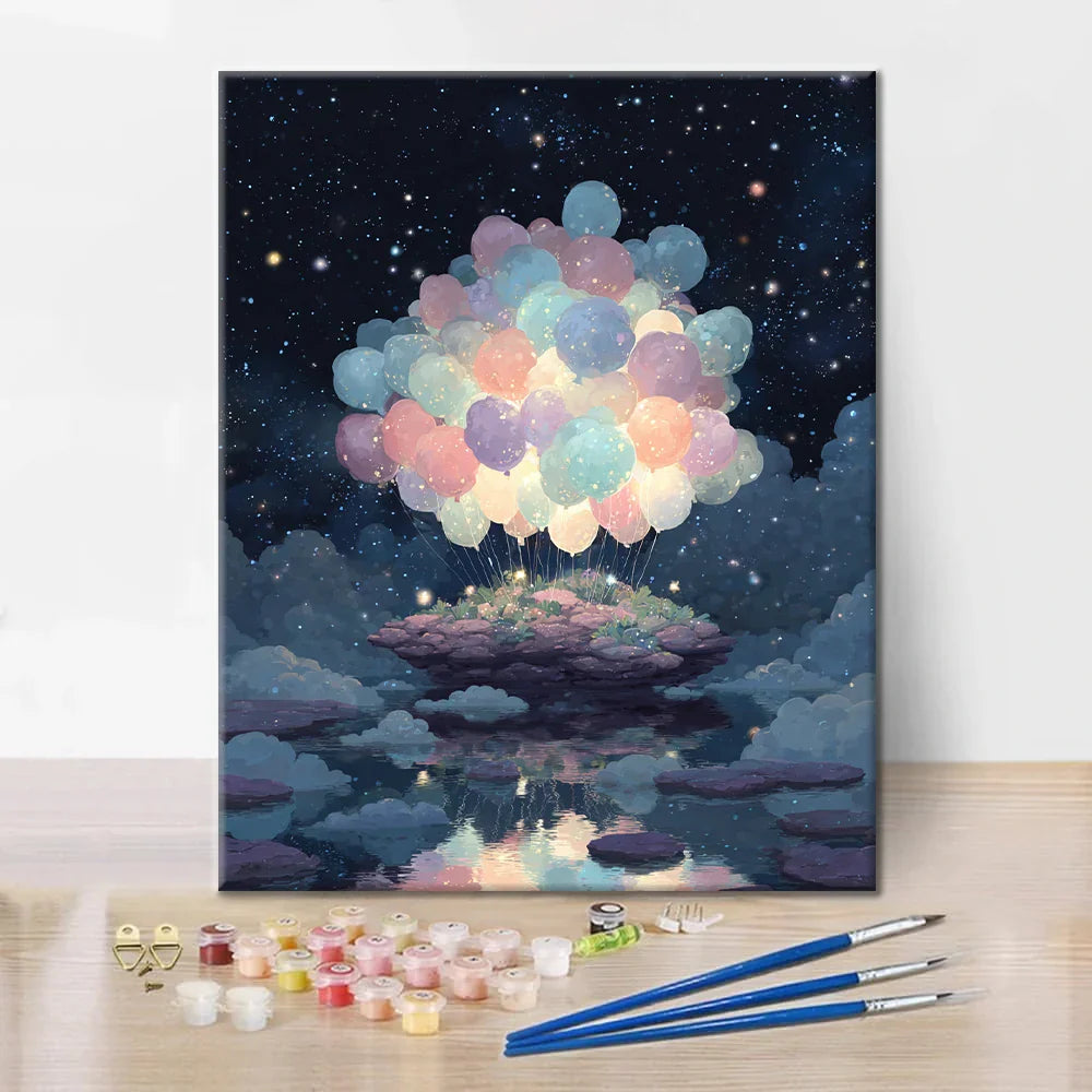 Wyspa Balonów – Malowanie po Numerach