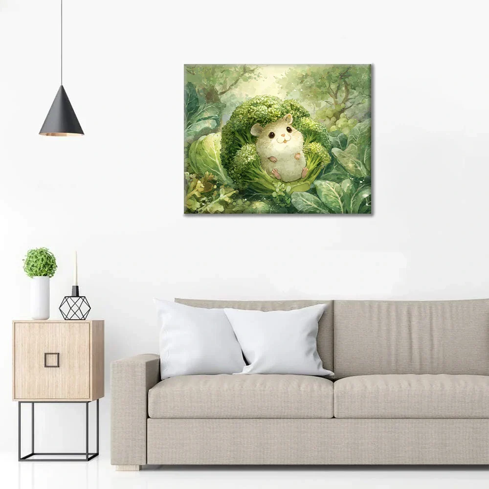 Chomik Brokułowy - Malowanie po numerach