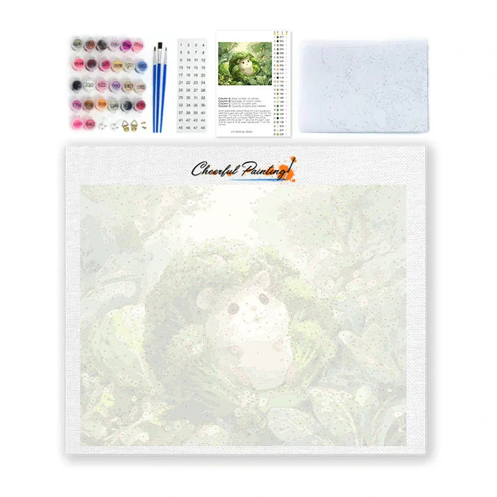 Chomik Brokułowy - Malowanie po numerach