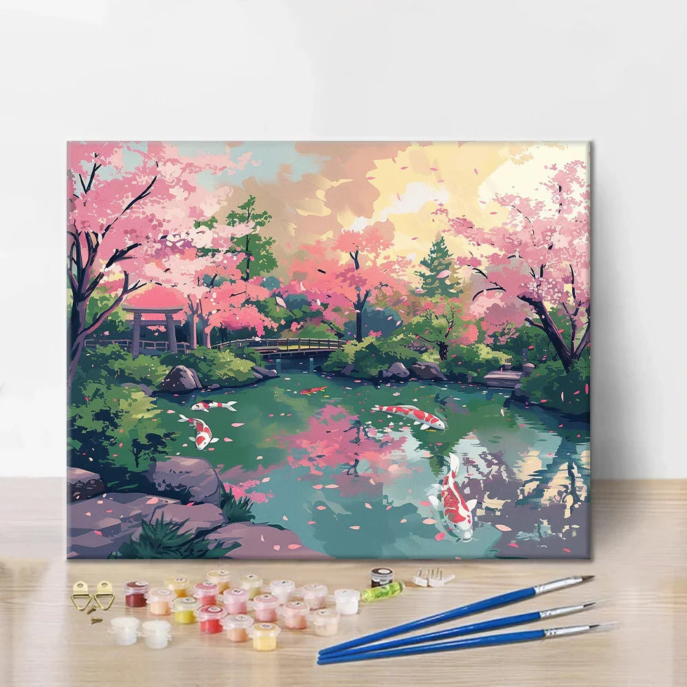 Ogród Kwitnącej Wiśni – Malowanie po numerach