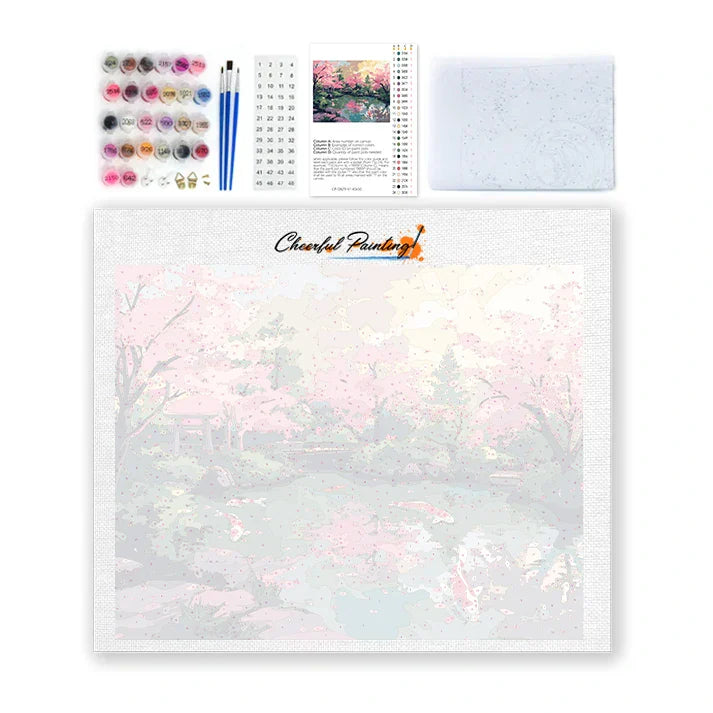 Ogród Kwitnącej Wiśni – Malowanie po numerach