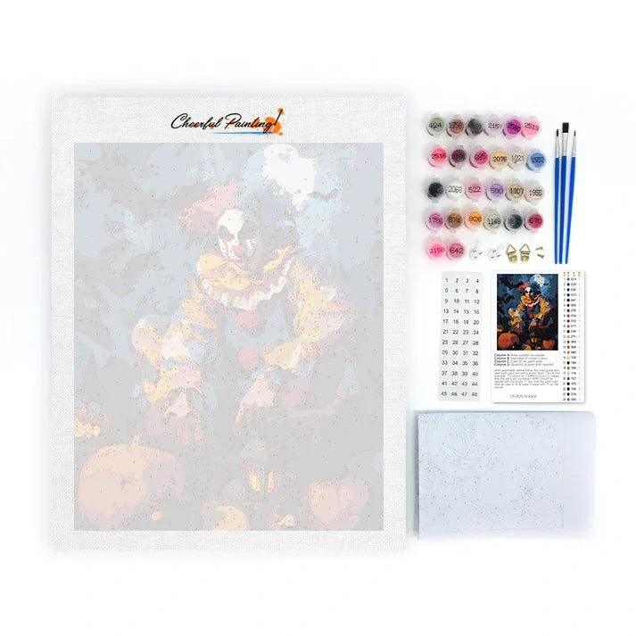 Noc karnawału klaunów – malowanie po numerach