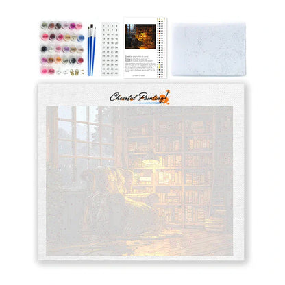 Przytulny kącik do czytania – malowanie po numerach