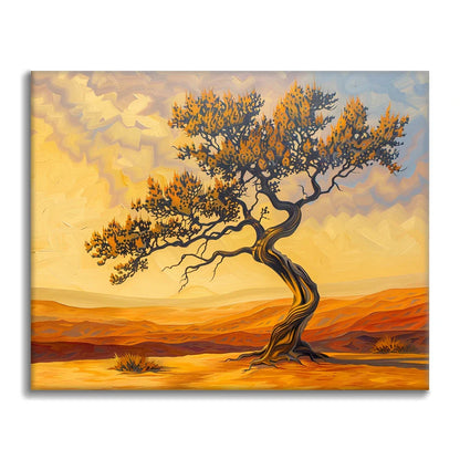 Drzewo pustyni – malowanie po numerach