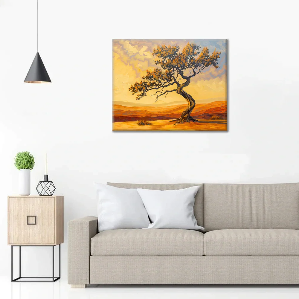 Drzewo pustyni – malowanie po numerach