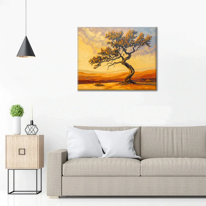 Drzewo pustyni – malowanie po numerach