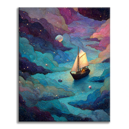 Statek marzeń – malowanie po numerach