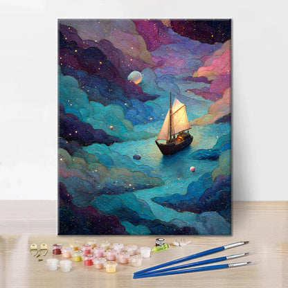 Statek marzeń – malowanie po numerach