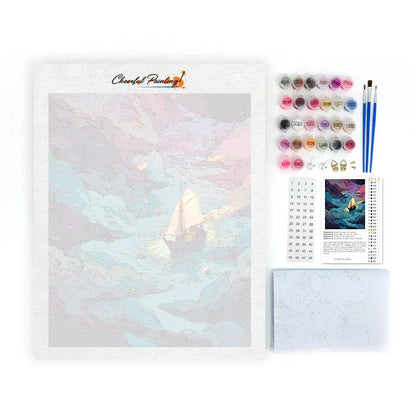 Statek marzeń – malowanie po numerach