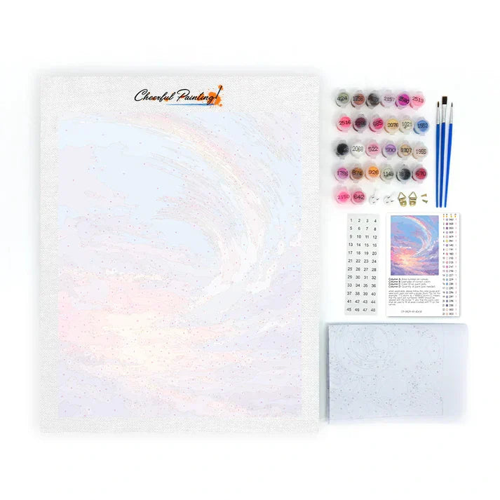 Marzycielska tęcza – malowanie po numerach