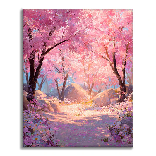 Zaczarowana Sakura – Malowanie po numerach