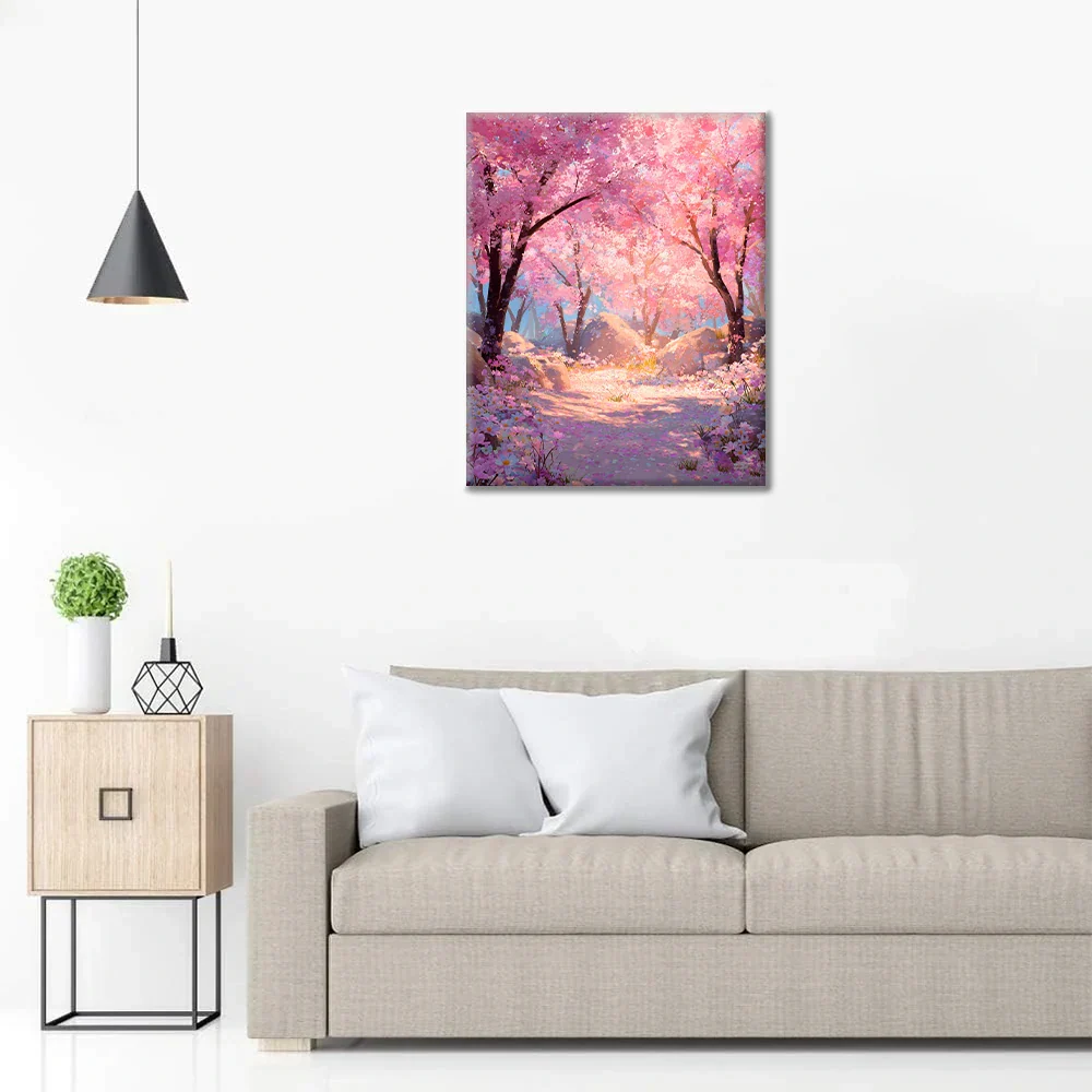 Zaczarowana Sakura – Malowanie po numerach