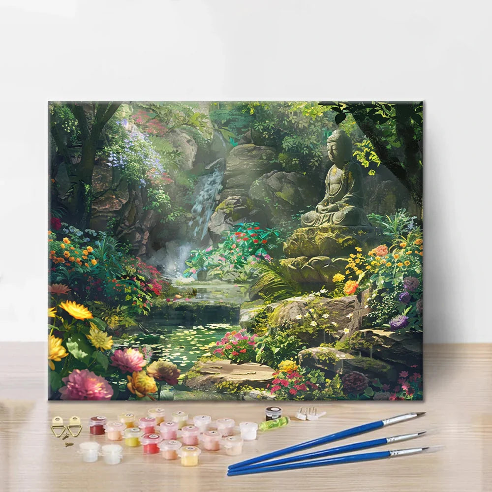 Wiosna w lesie – malowanie po numerach