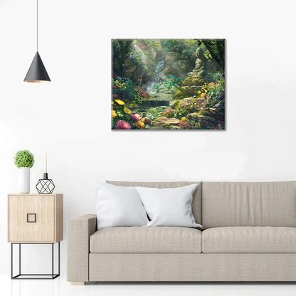 Wiosna w lesie – malowanie po numerach