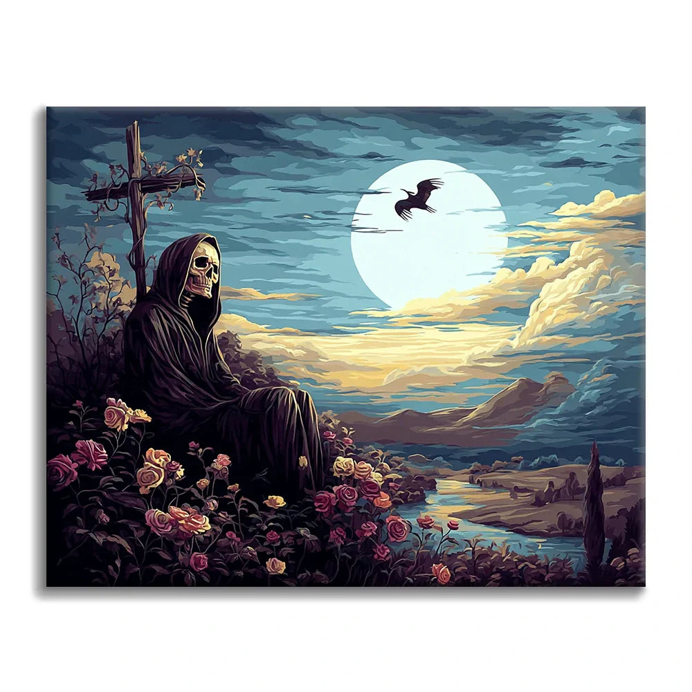 Strażnik cmentarza – malowanie po numerach