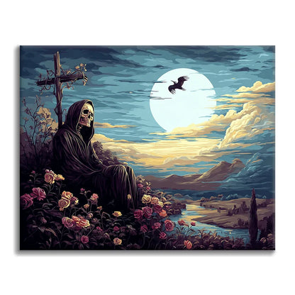 Strażnik cmentarza – malowanie po numerach