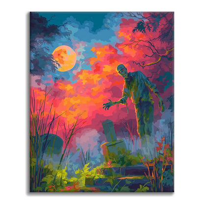 Graveyard Zombie – Malowanie po numerach