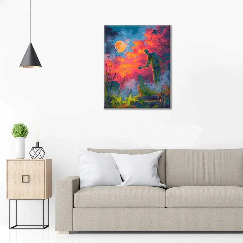 Graveyard Zombie – Malowanie po numerach