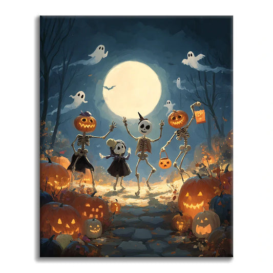 Bal Halloweenowy – Malowanie po numerach