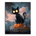 Zestaw Halloween Czarny Kot - Malowanie po Numerach - Cheerful Painting