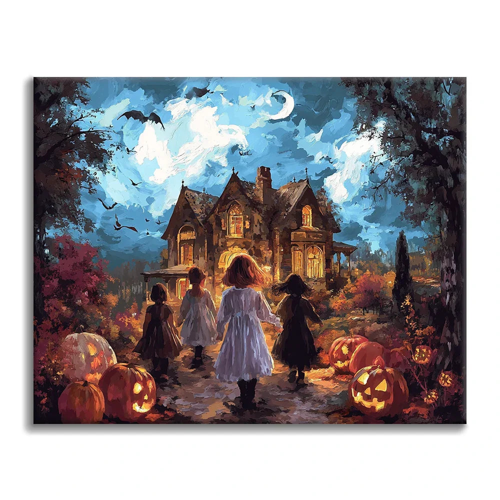 Noc Halloween – Malowanie po numerach