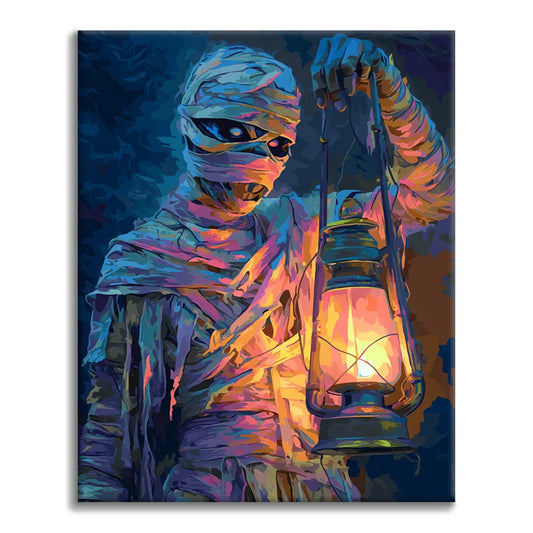 Mumia Latarniowa – Malowanie po numerach