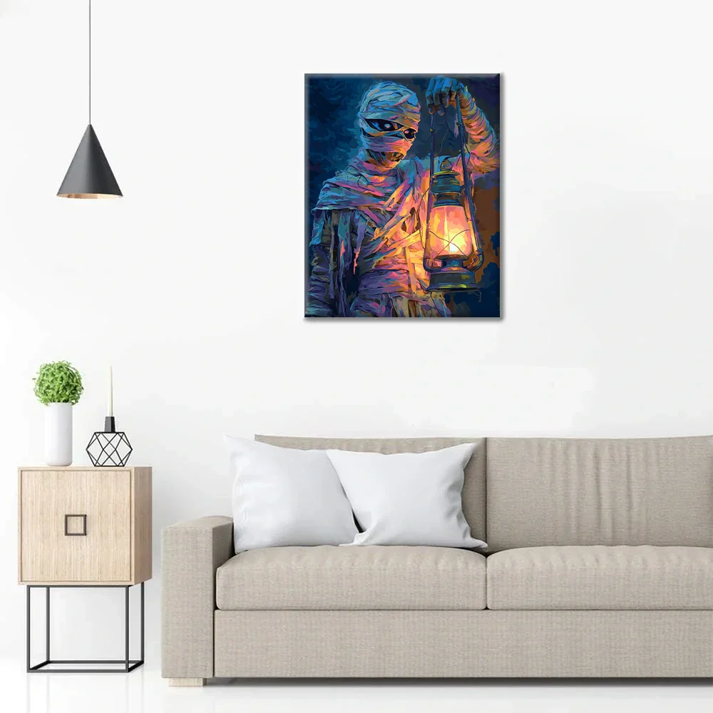 Mumia Latarniowa – Malowanie po numerach