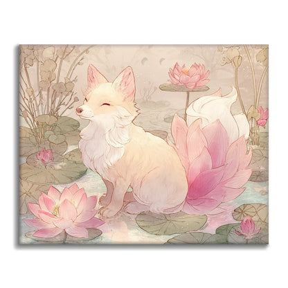 Lotus Root Fox – Malowanie po numerach