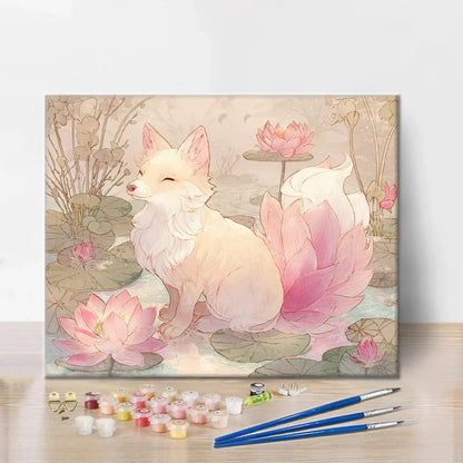 Lotus Root Fox – Malowanie po numerach