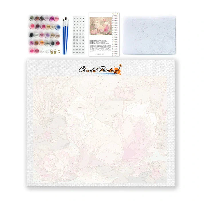 Lotus Root Fox – Malowanie po numerach