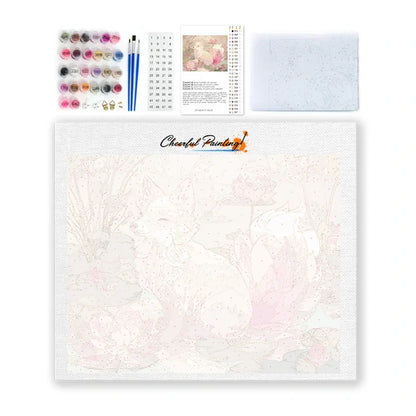 Lotus Root Fox – Malowanie po numerach