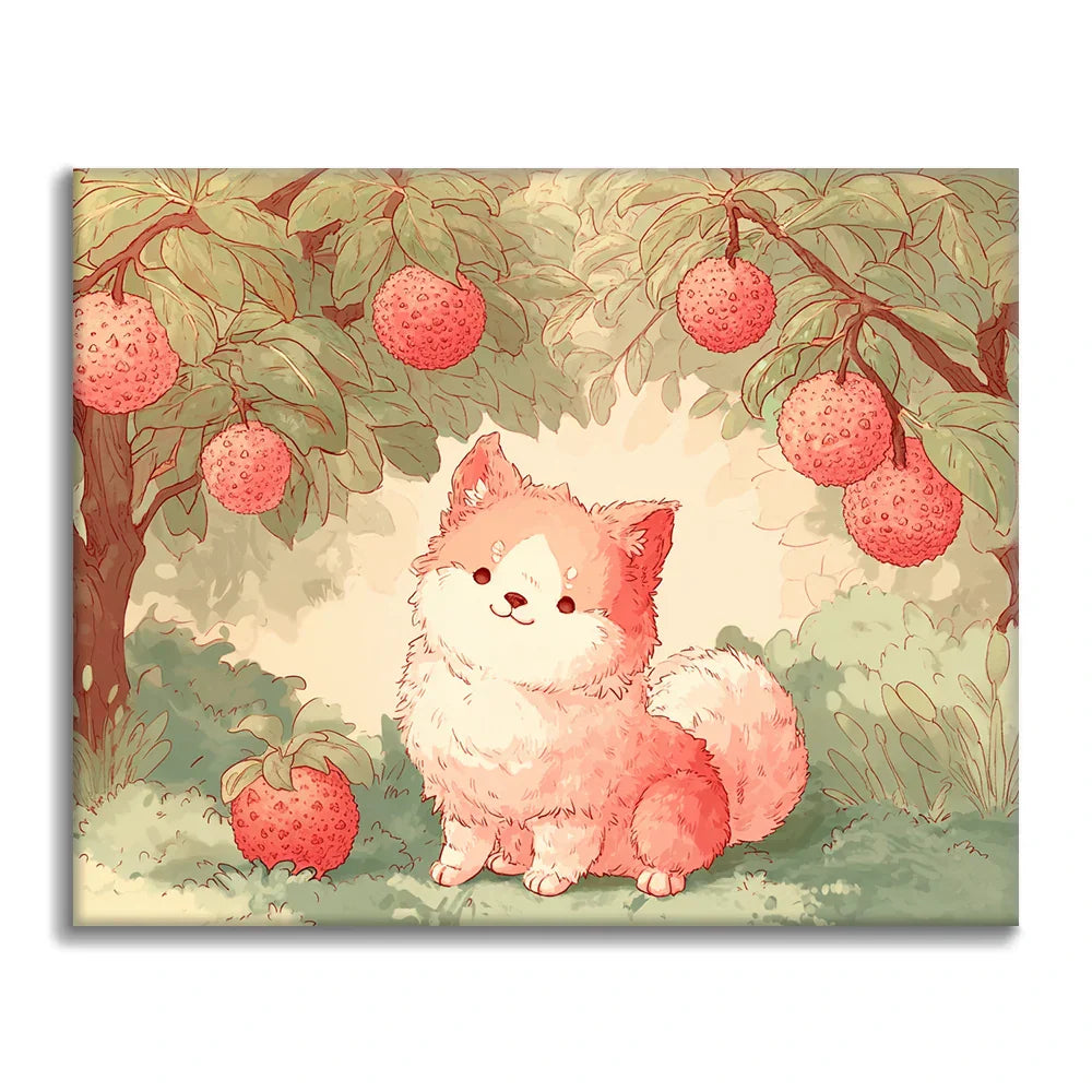 Szczeniak liczi – malowanie po numerach