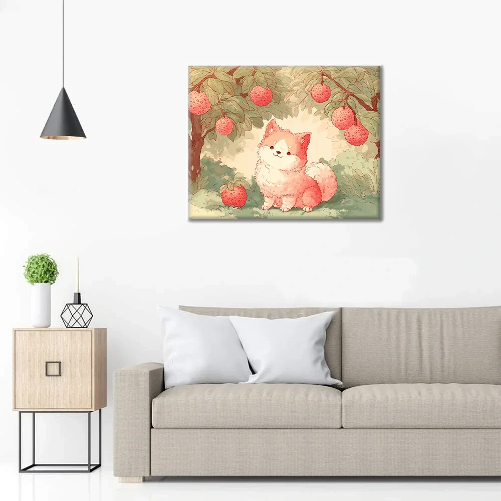 Szczeniak liczi – malowanie po numerach