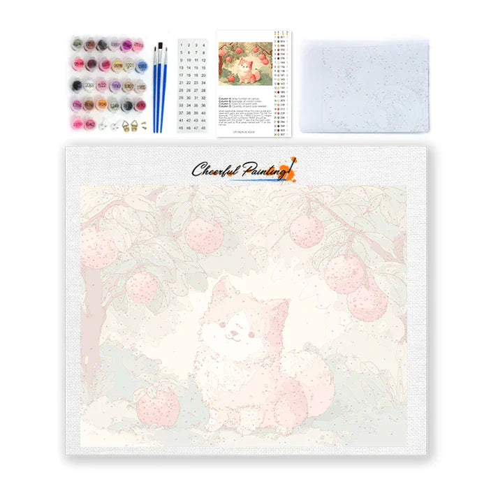 Szczeniak liczi – malowanie po numerach