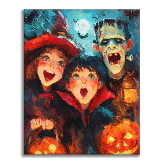 Noc grozy – malowanie po numerach