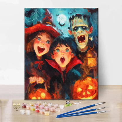 Noc grozy – malowanie po numerach