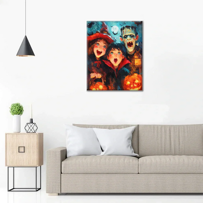 Noc grozy – malowanie po numerach