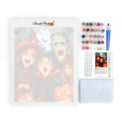 Noc grozy – malowanie po numerach